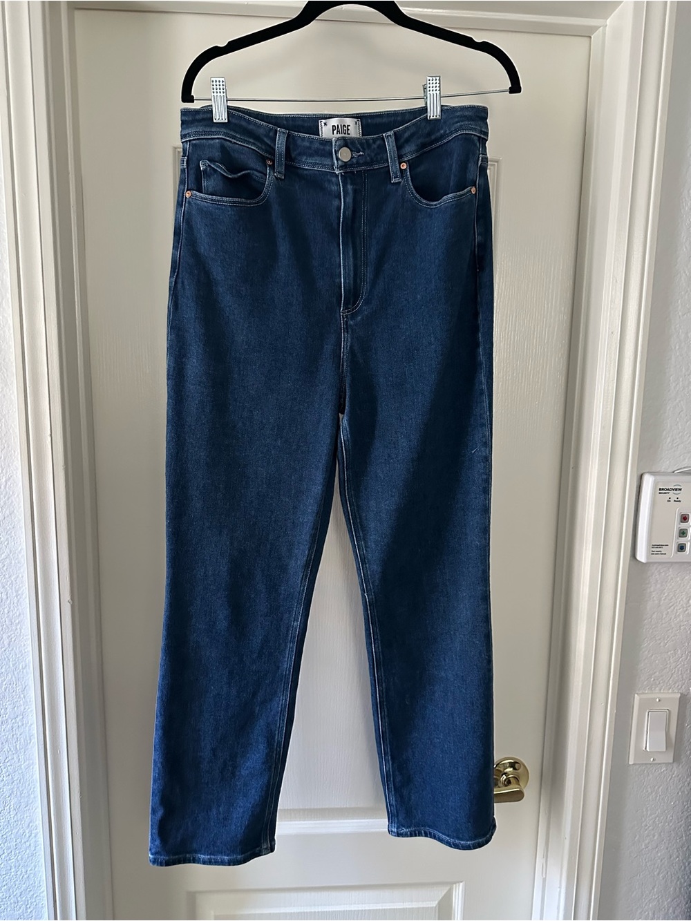 PAIGE Straight Leg Medium Wash Jeans - size 31